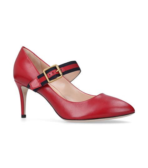 gucci sylvie red pump|gucci kitten heel pumps.